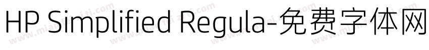HP Simplified Regula字体转换